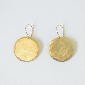 Brass Enamoured Earrings